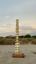 Stone tower lamp