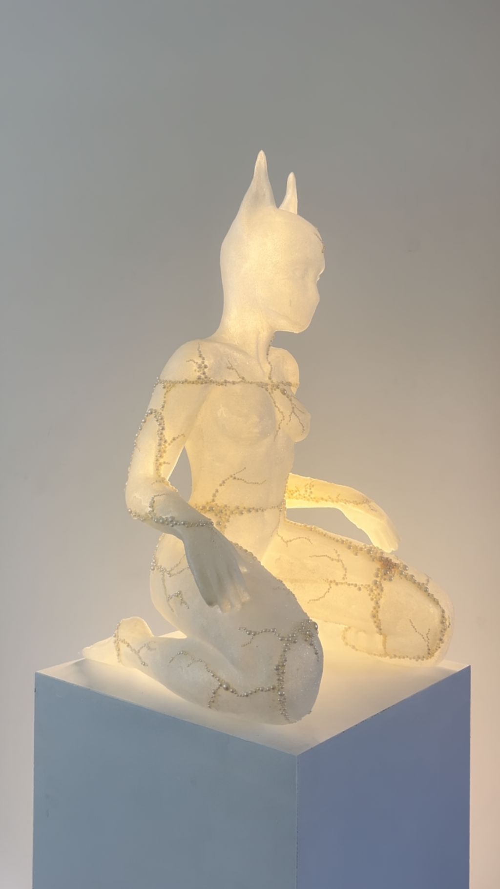 Cat woman - lamp