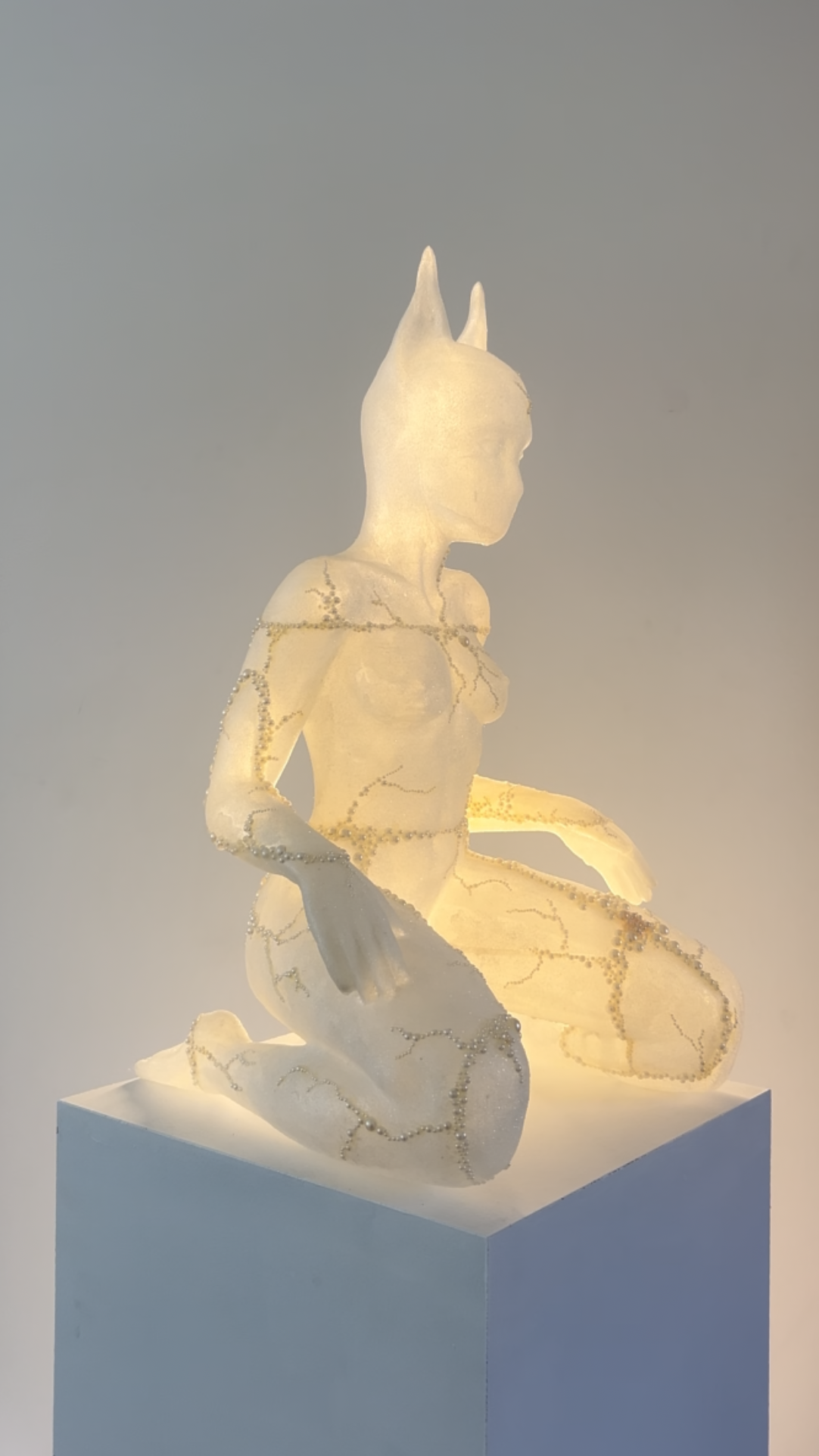 Cat woman - lamp