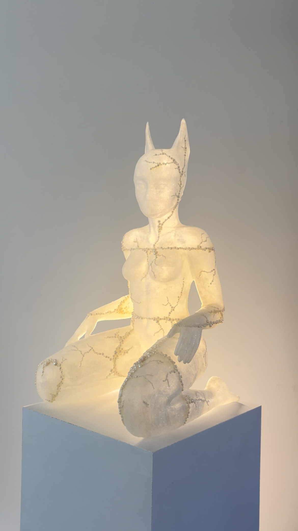 Cat woman - lamp