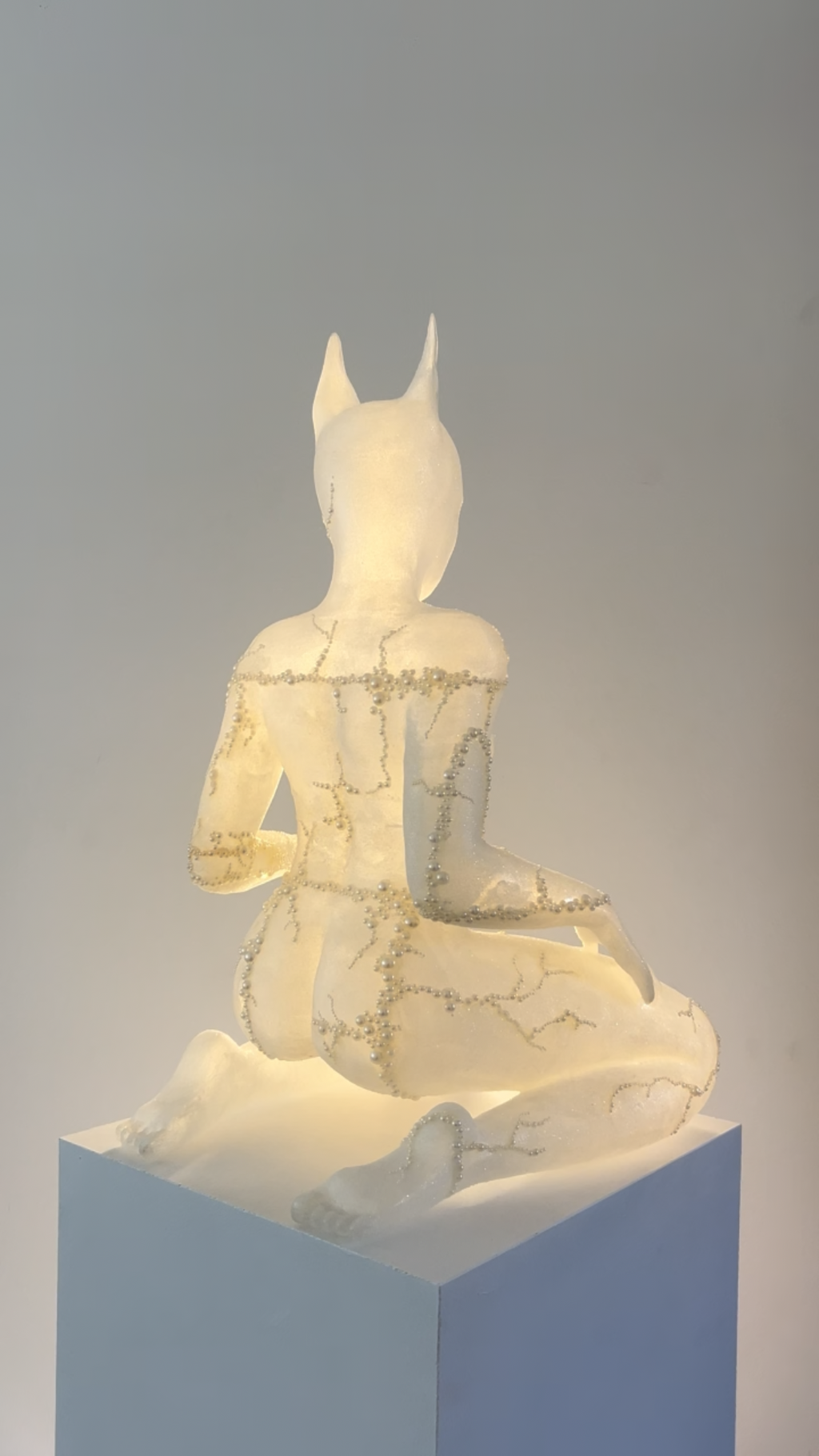 Cat woman - lamp