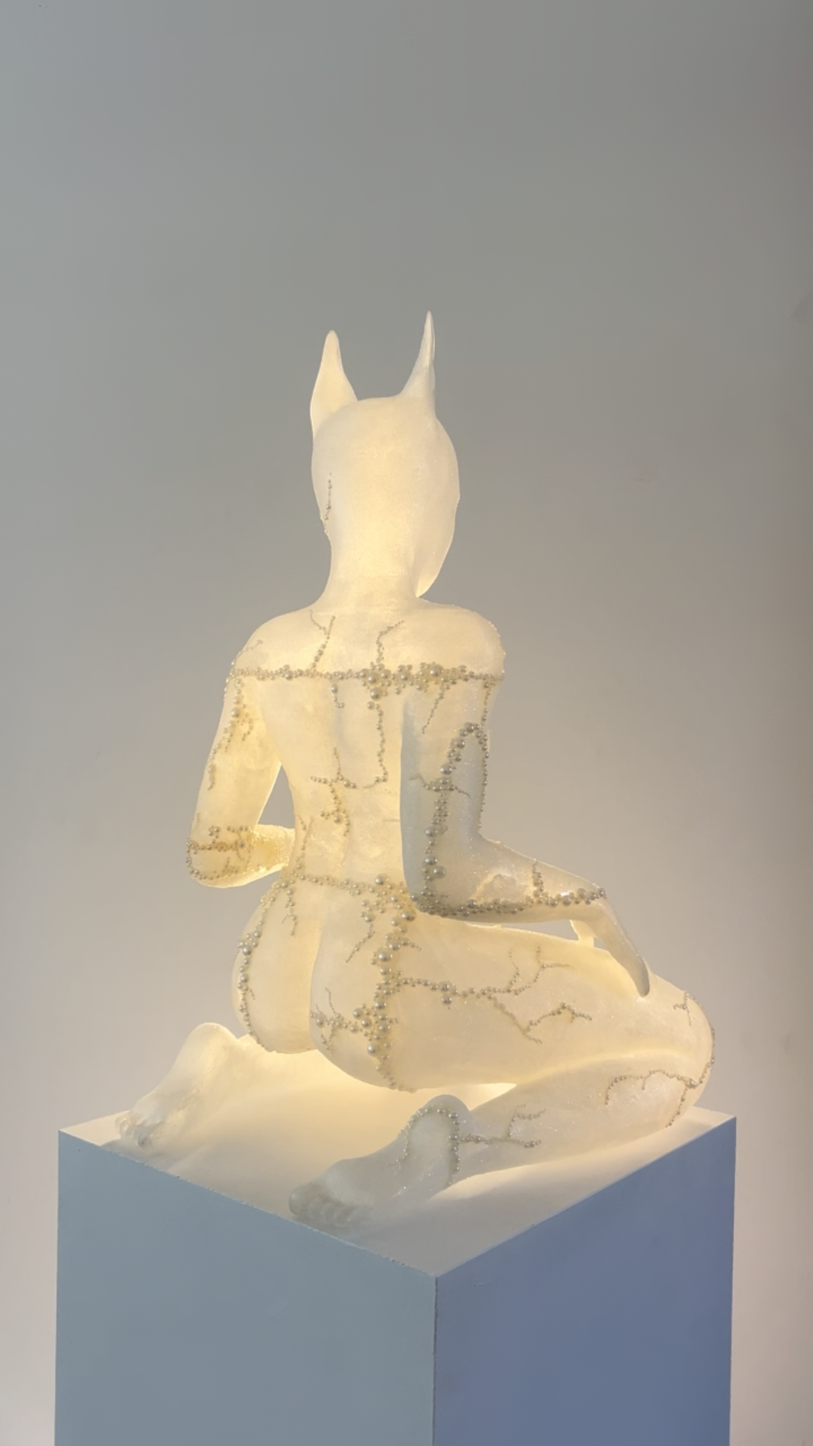 Cat woman - lamp